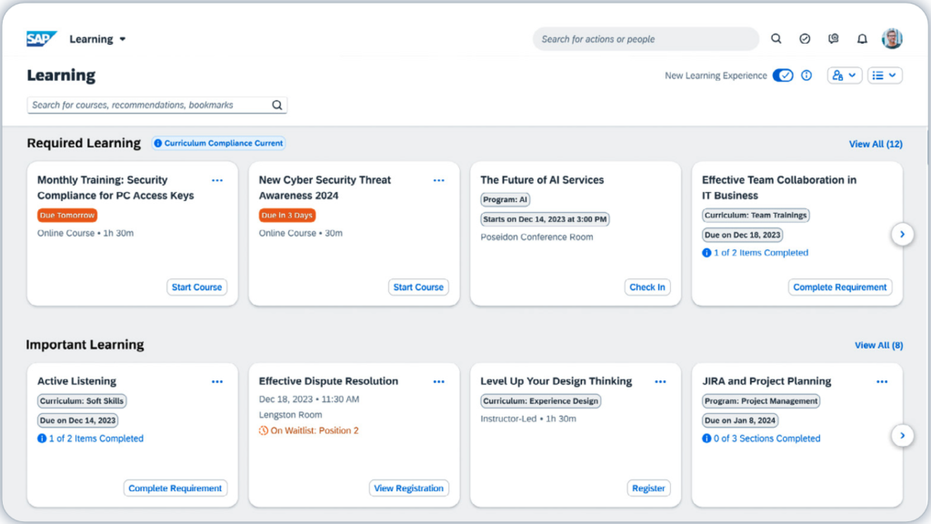 SAP SuccessFactors Learning