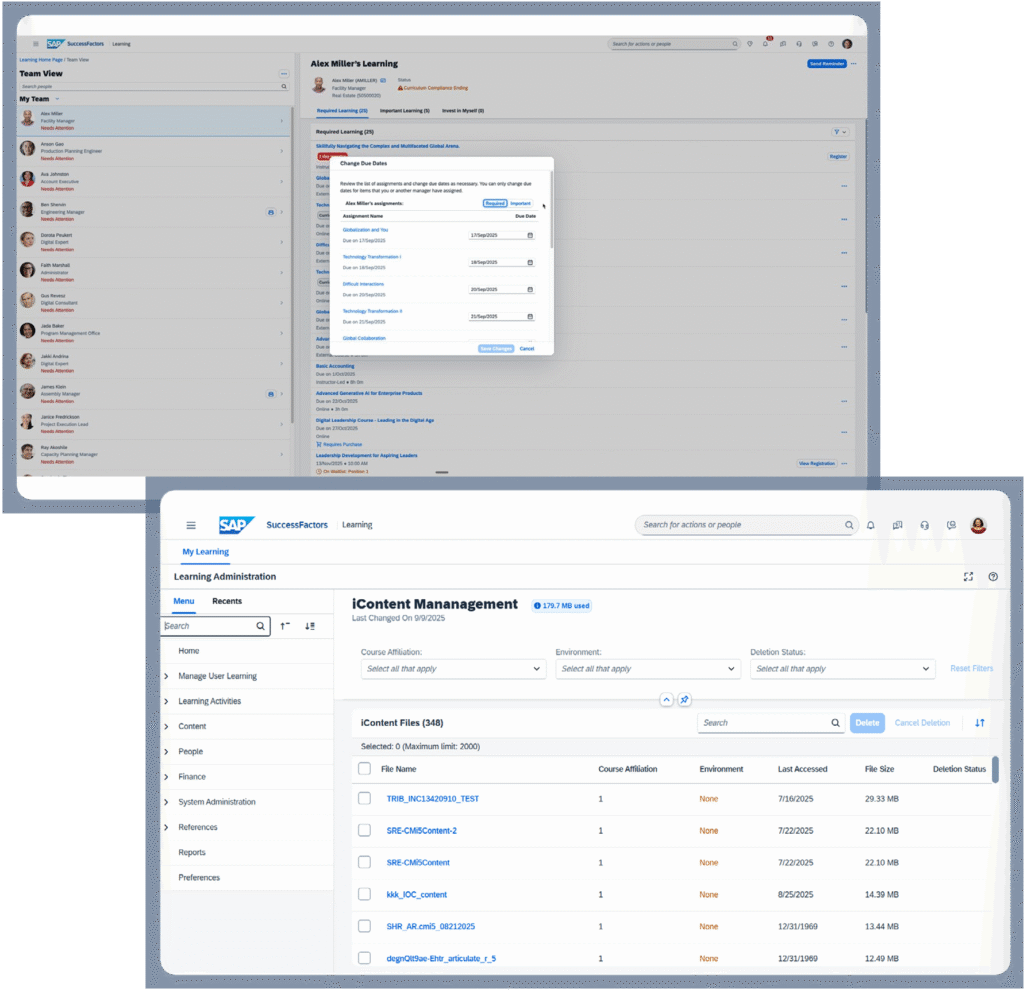 SAP SuccessFactors Learning Release 2H2025